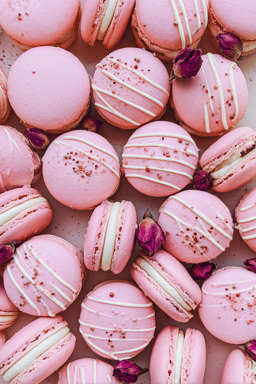 Rose Macarons Recipe With Floral Flavor And Delicate Texture 7 Rose Macarons