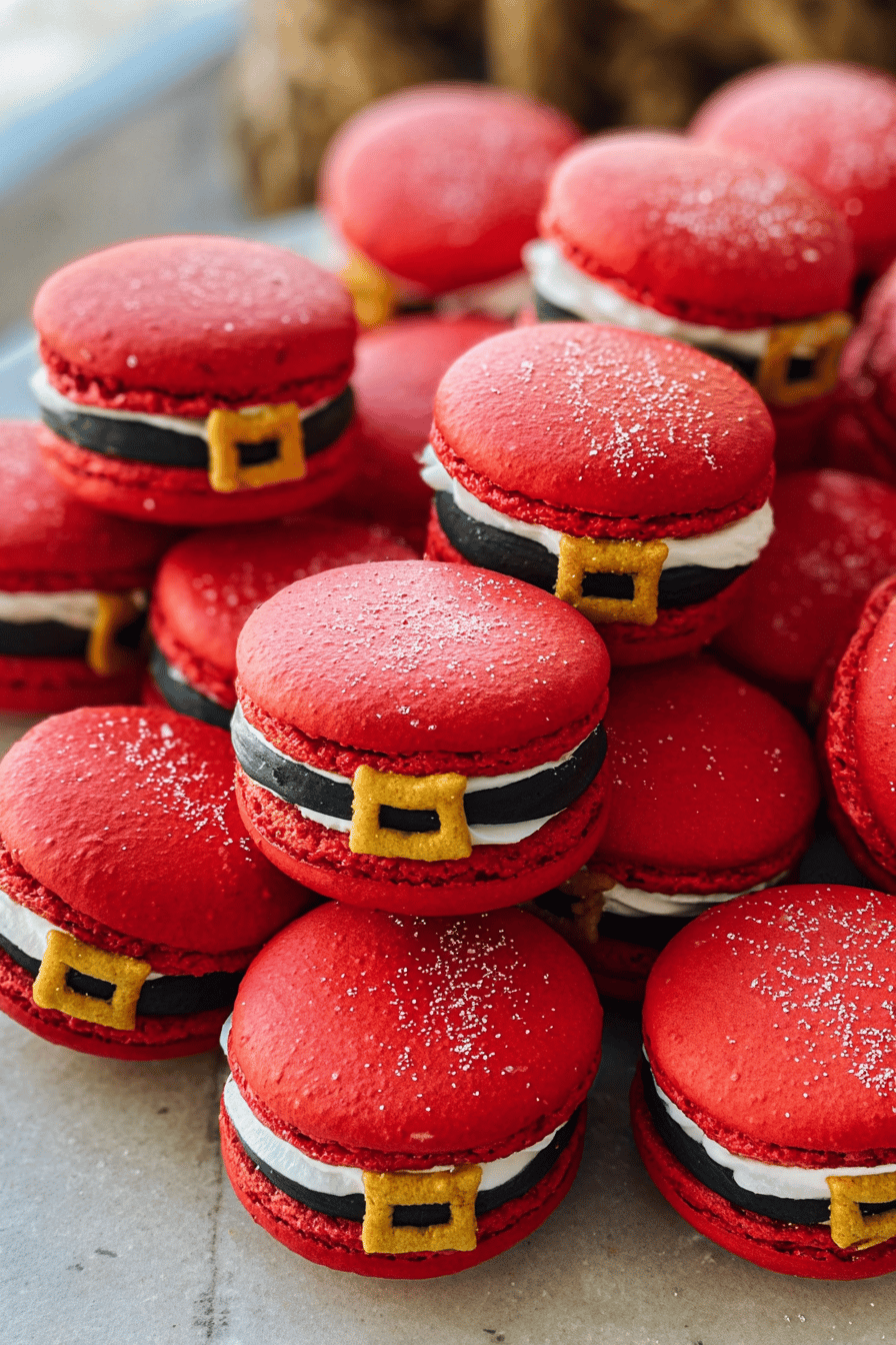 Santa Claus Macarons Recipe With Festive Flavors And Easy Steps 7 Santa Claus Macarons