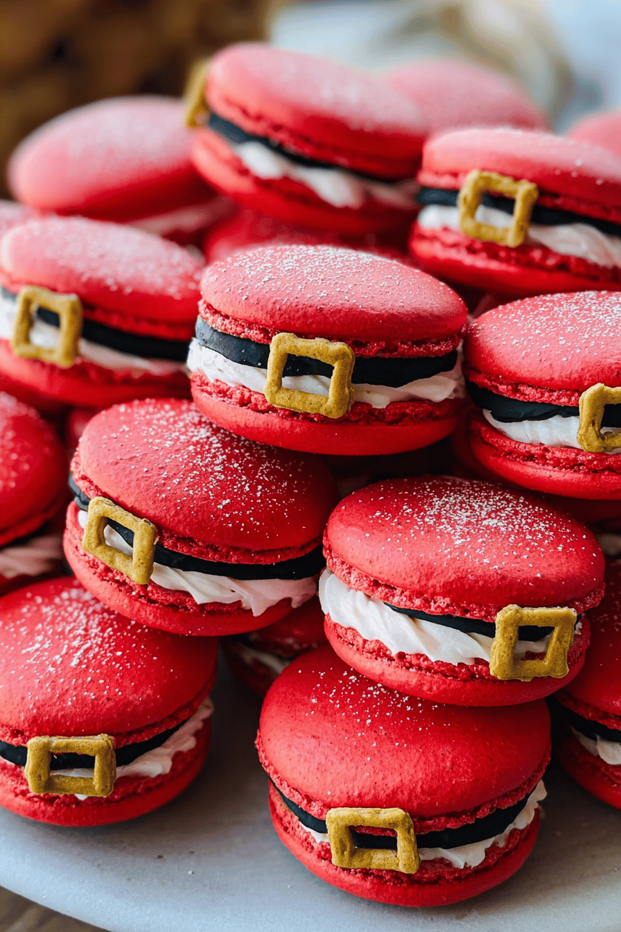 Santa Claus Macarons Recipe With Festive Flavors And Easy Steps 6 Santa Claus Macarons