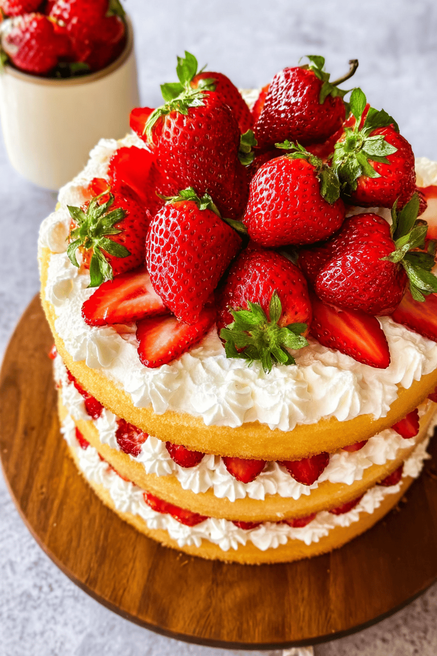 Strawberry Shortcake Cake