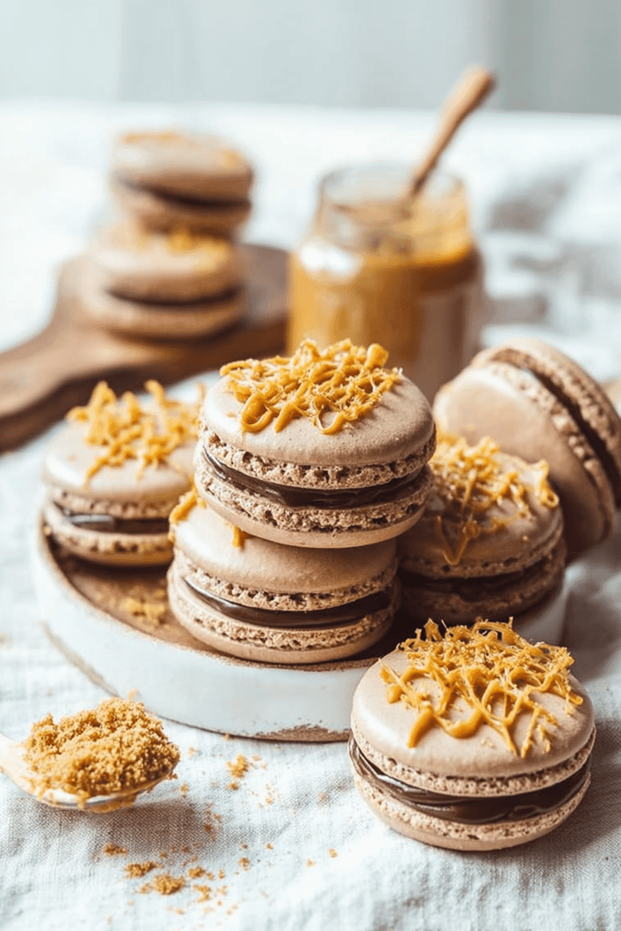 Vegan Biscoff Macarons