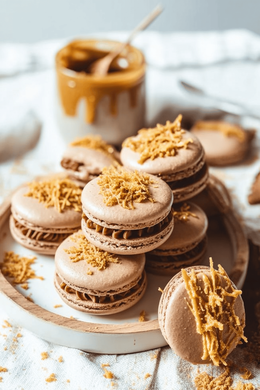 Vegan Biscoff Macarons