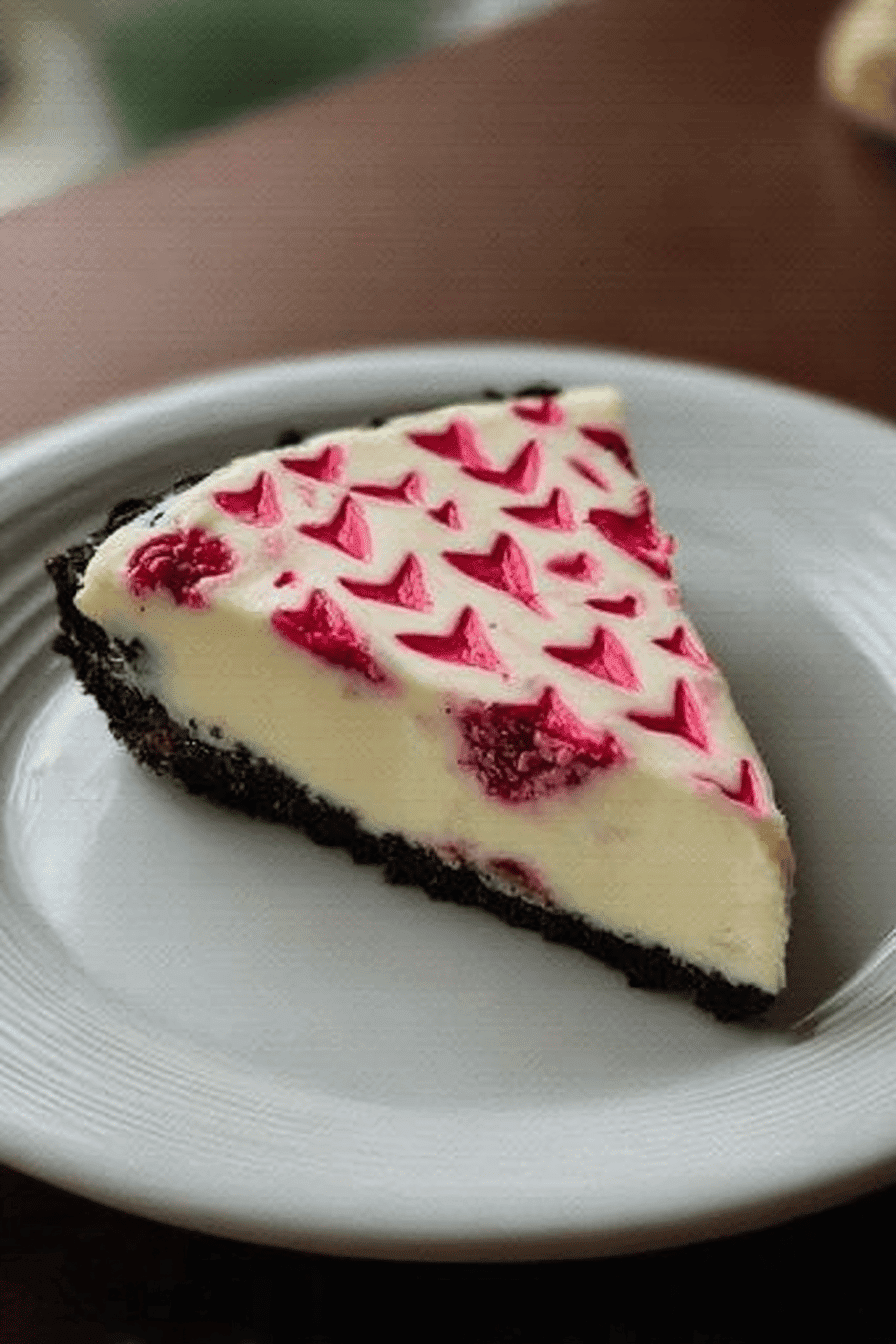 White Chocolate Raspberry Cheesecake