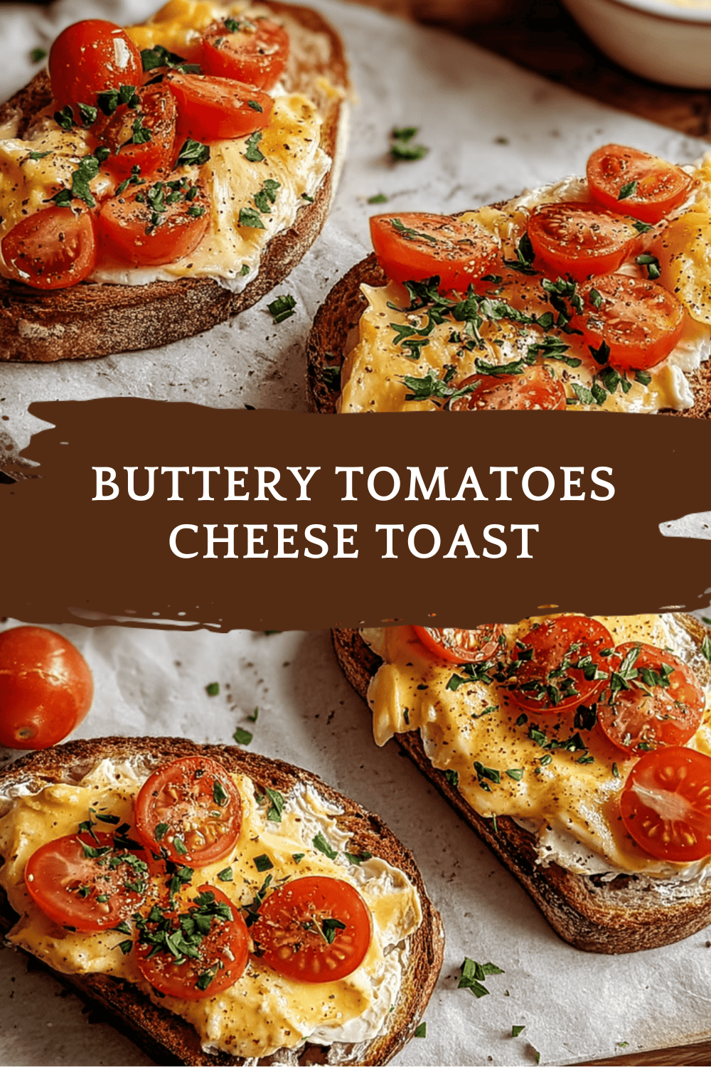 Cheesy Toast With Tomato Butter And Herb Spread Recipe 6 Buttery Tomatoes Cheese Toast