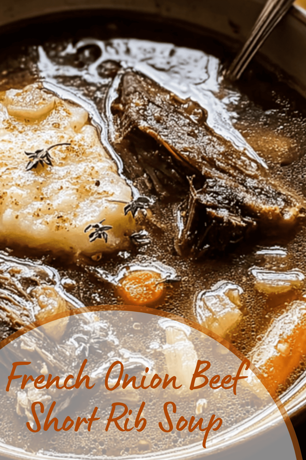 French Onion Beef Short Rib Soup
