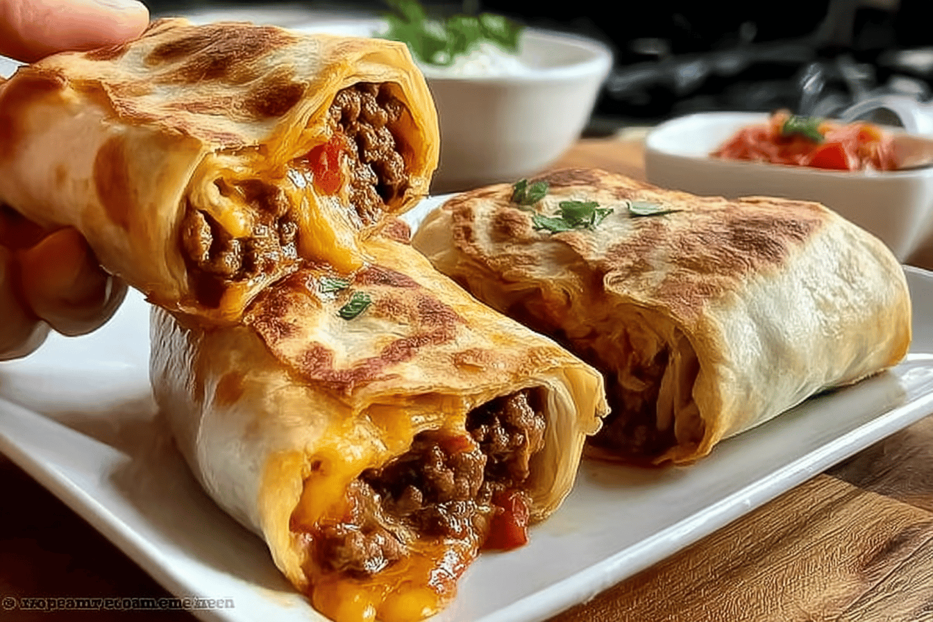 Beef Chimichangas
