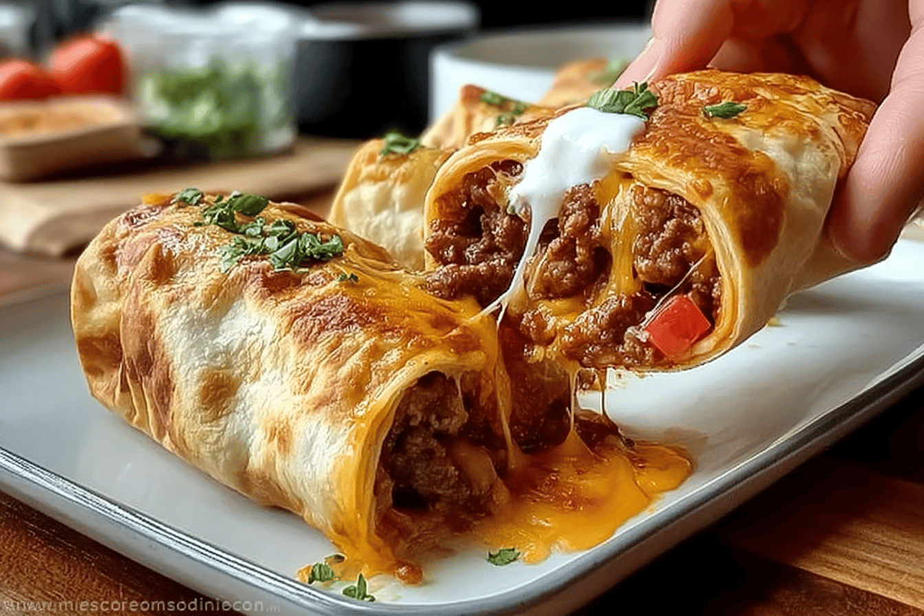 Beef Chimichangas
