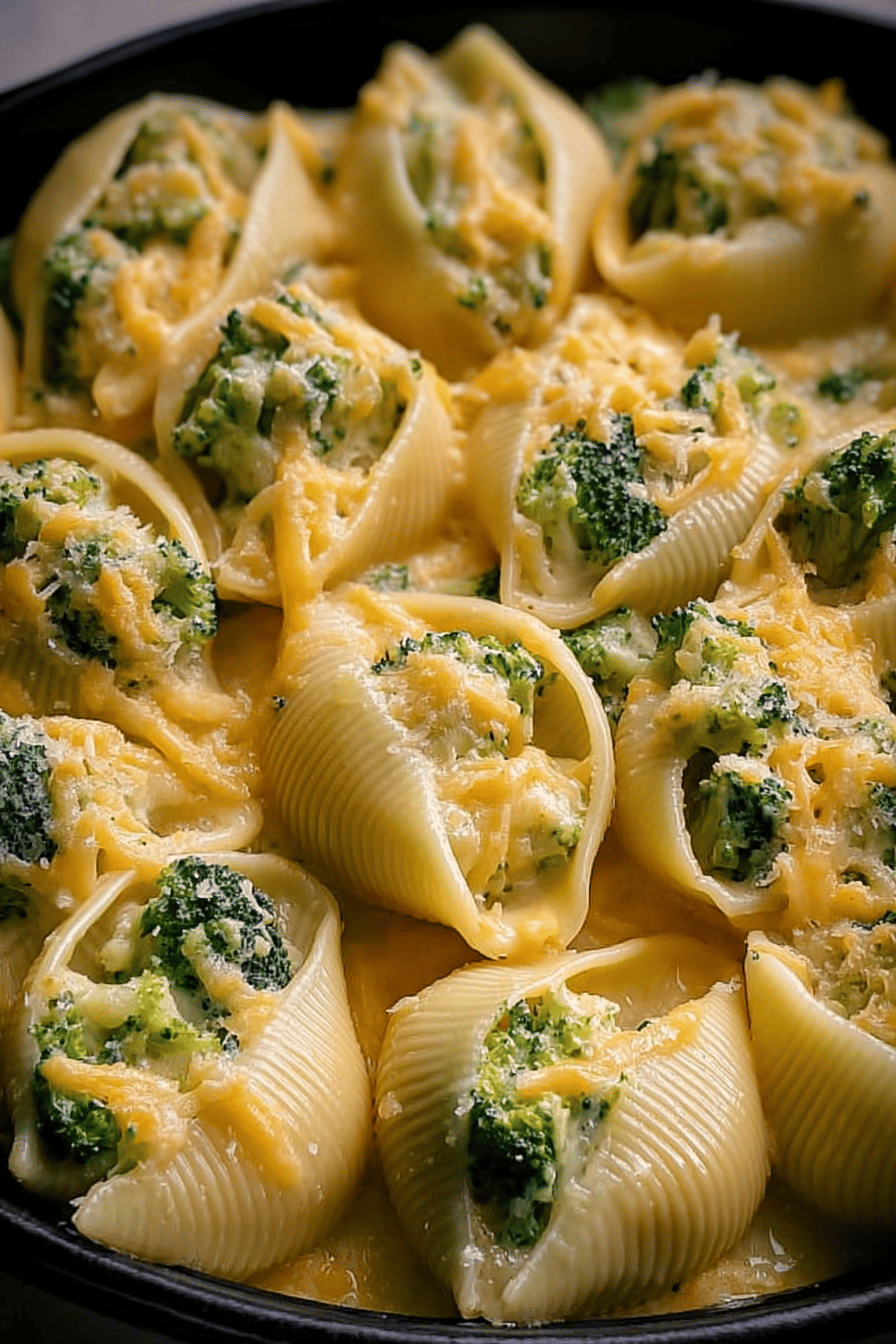 Broccoli Cheddar Chicken Shells