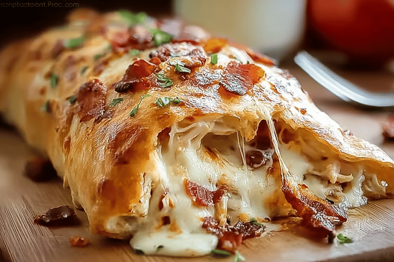 Chicken Bacon Ranch Calzone