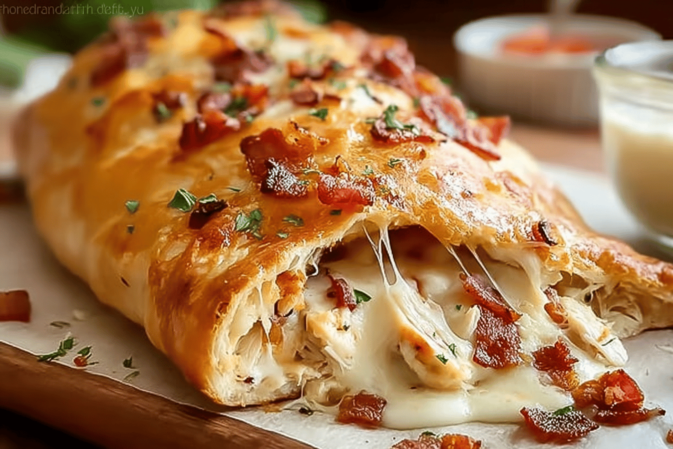 Chicken Bacon Ranch Calzone