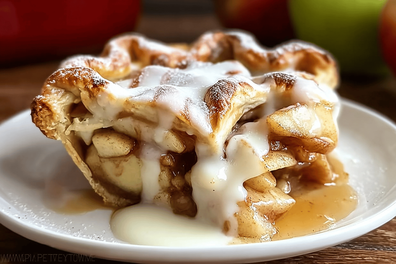 Cinnamon Roll Apple Pie