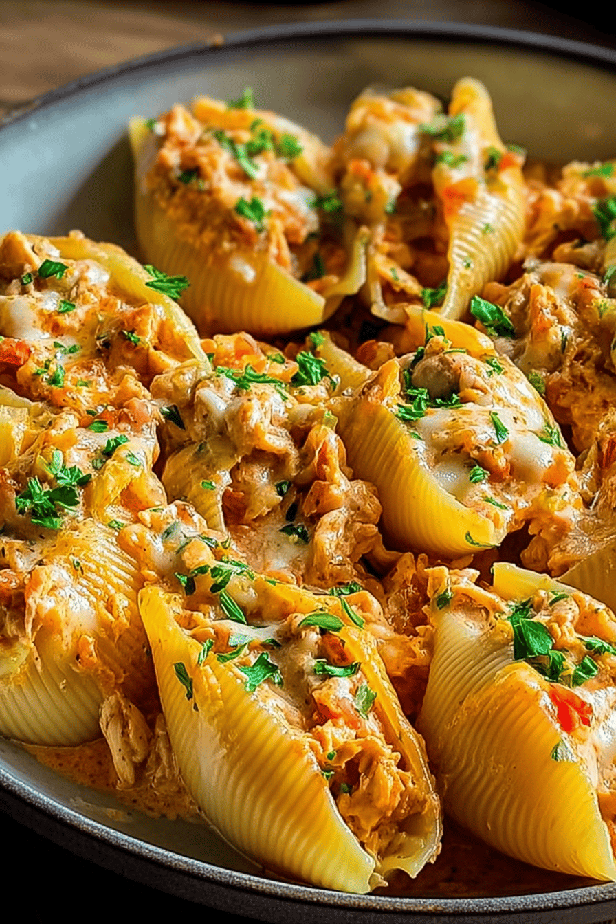 Creamy Cajun Chicken Stuffed Shells With Rich Cheese Sauce 6 Creamy Cajun Chicken Shells