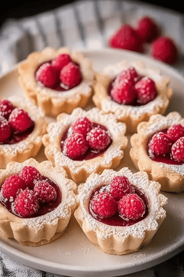 Mini Raspberry Almond Tarts Recipe With Fresh Berry Filling 8 Mini Raspberry Almond Tarts 92.Png
