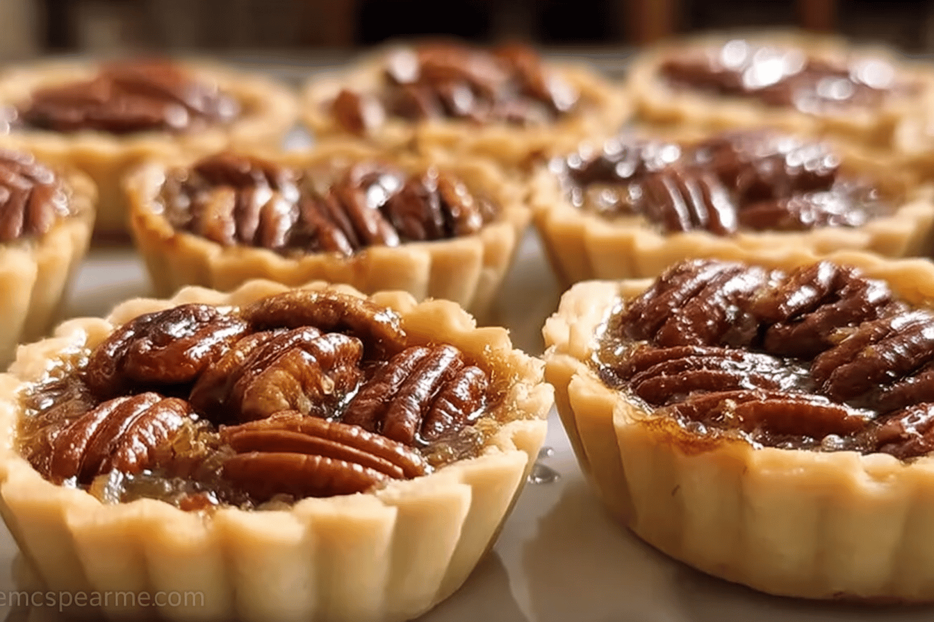 Mini Pecan Tarts Recipe With Buttery Crust And Sweet Filling 6 Pecan Tarts