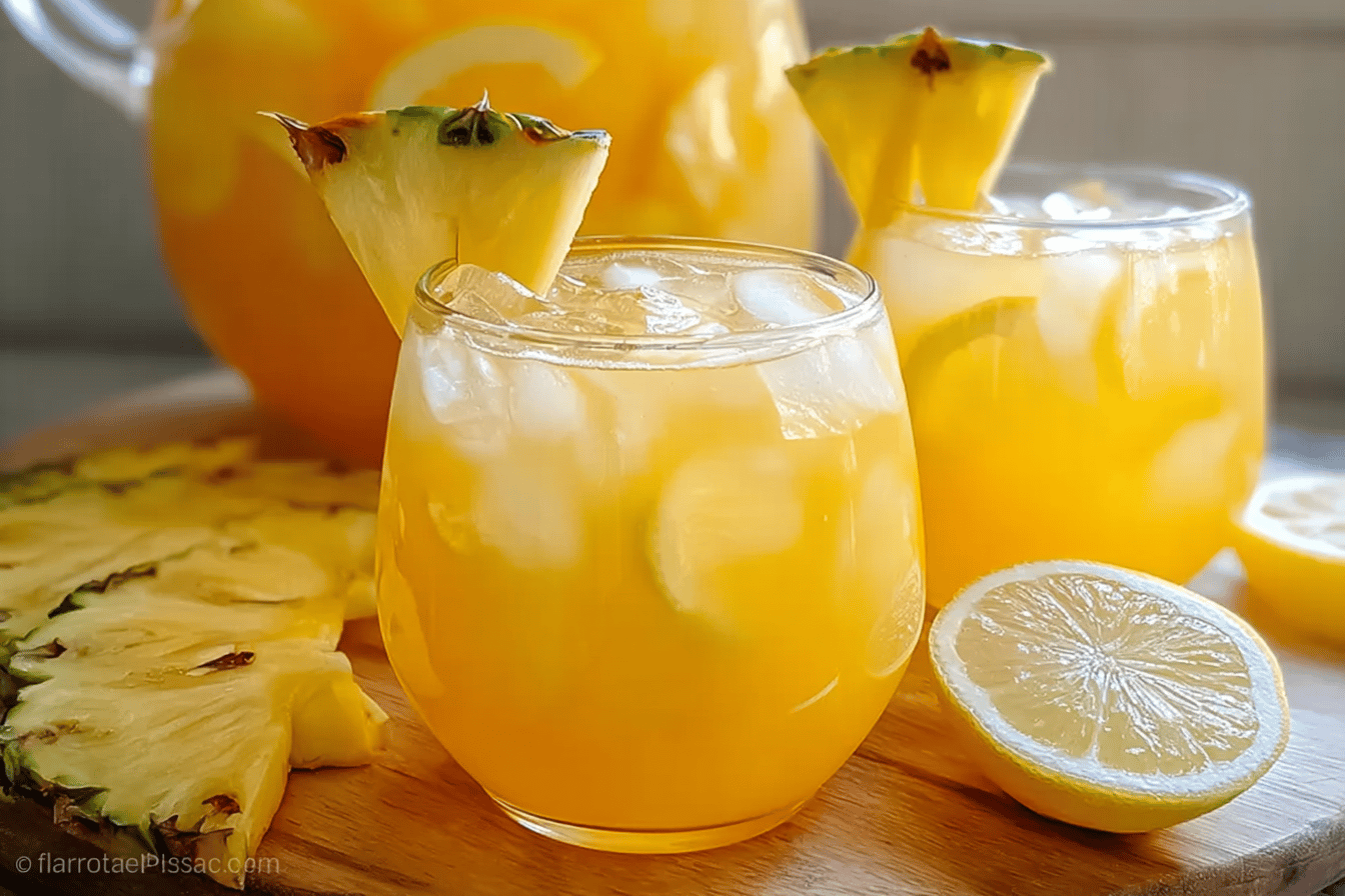 Pineapple Lemonade Punch Recipe For A Refreshing Summer Drink 7 Pineapple Lemonade Punch