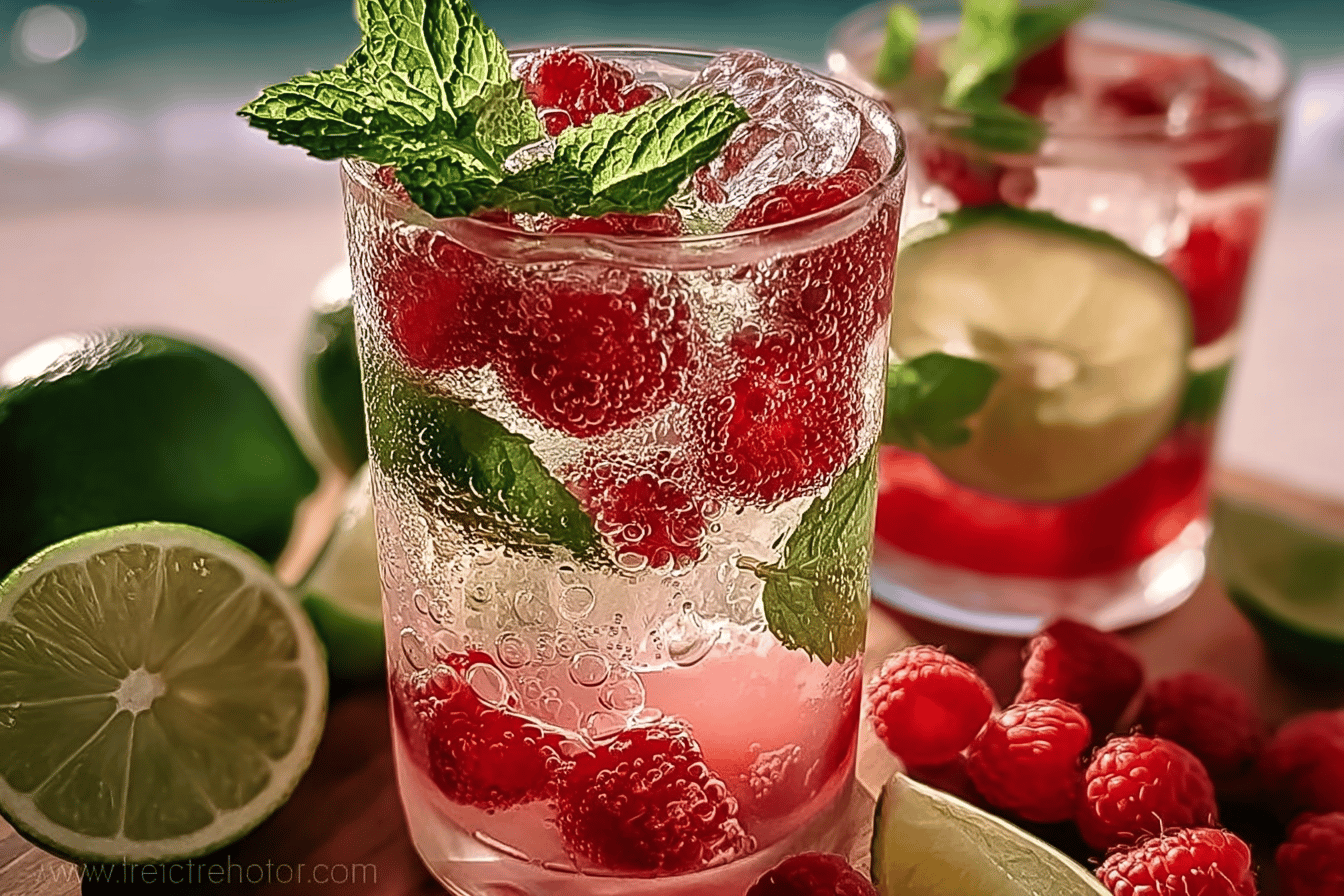 Titos Raspberry Coconut Mojito