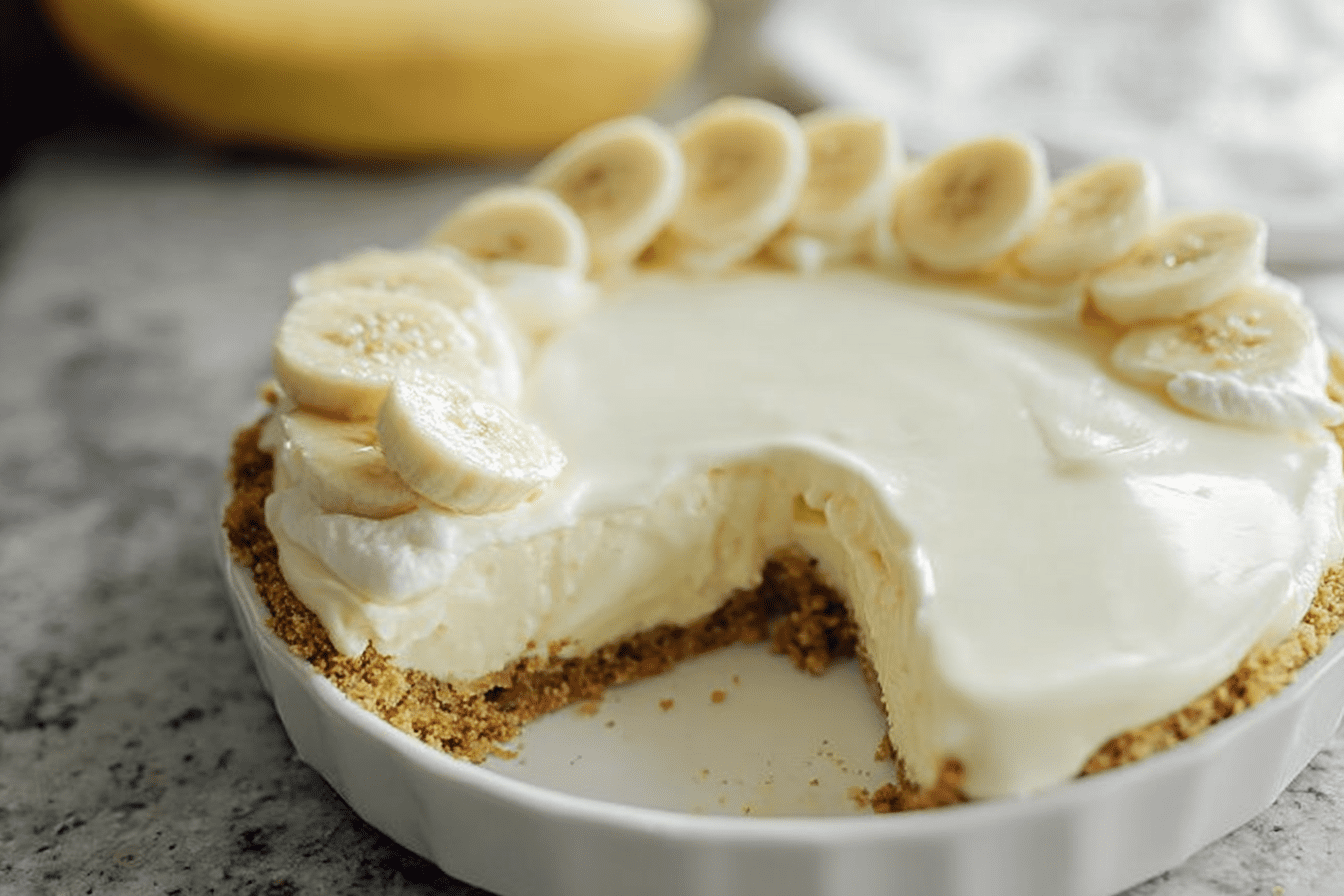 Banana Cream Cheesecake Recipe With Smooth Layered Filling 6 Banana Cream Cheesecake