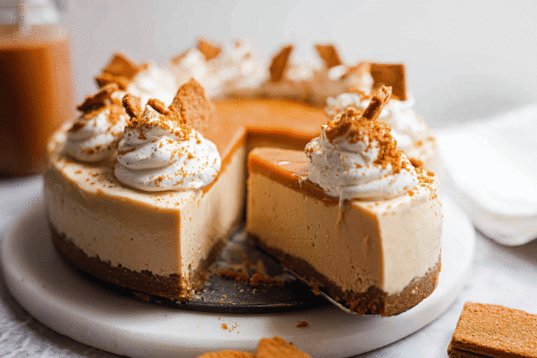Biscoff Cheesecake Made With Just 5 Ingredients 8 Biscoff Cheesecake 77.Png