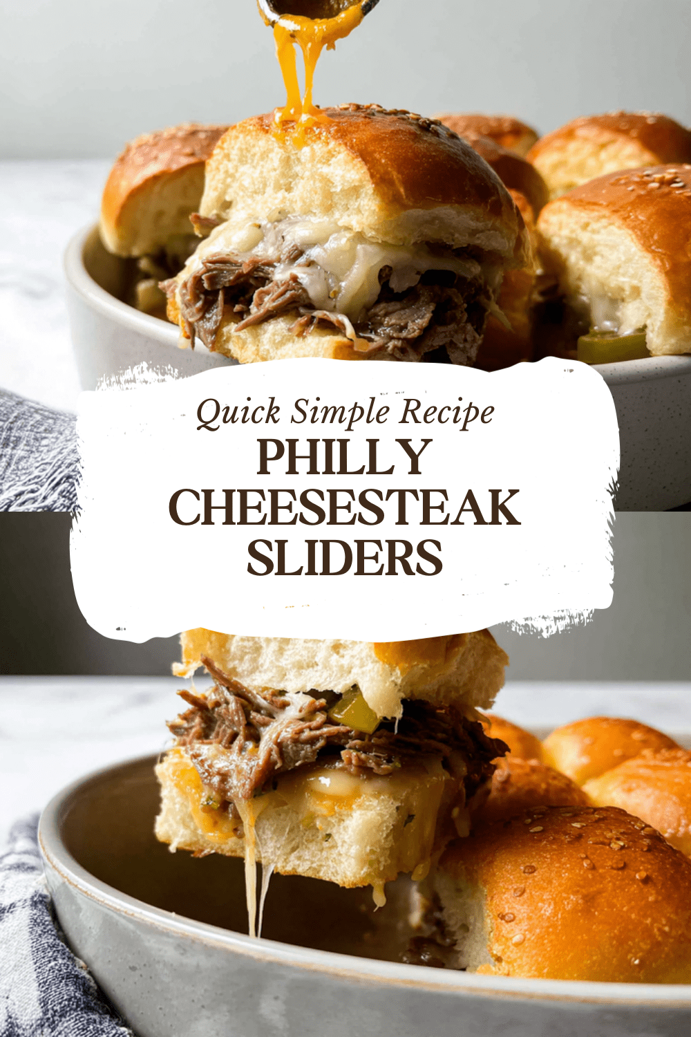 Philly Cheesesteak Sliders