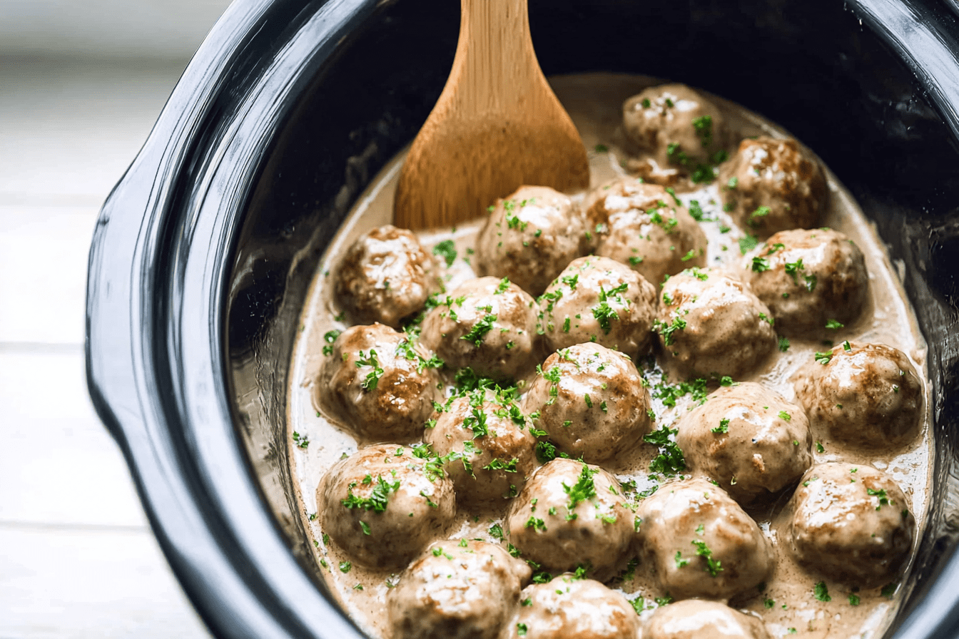 Crock Pot Swedish Meatballs Recipe For Easy Slow Cooker Meals 6 Slow Cooker Swedish Meatballs