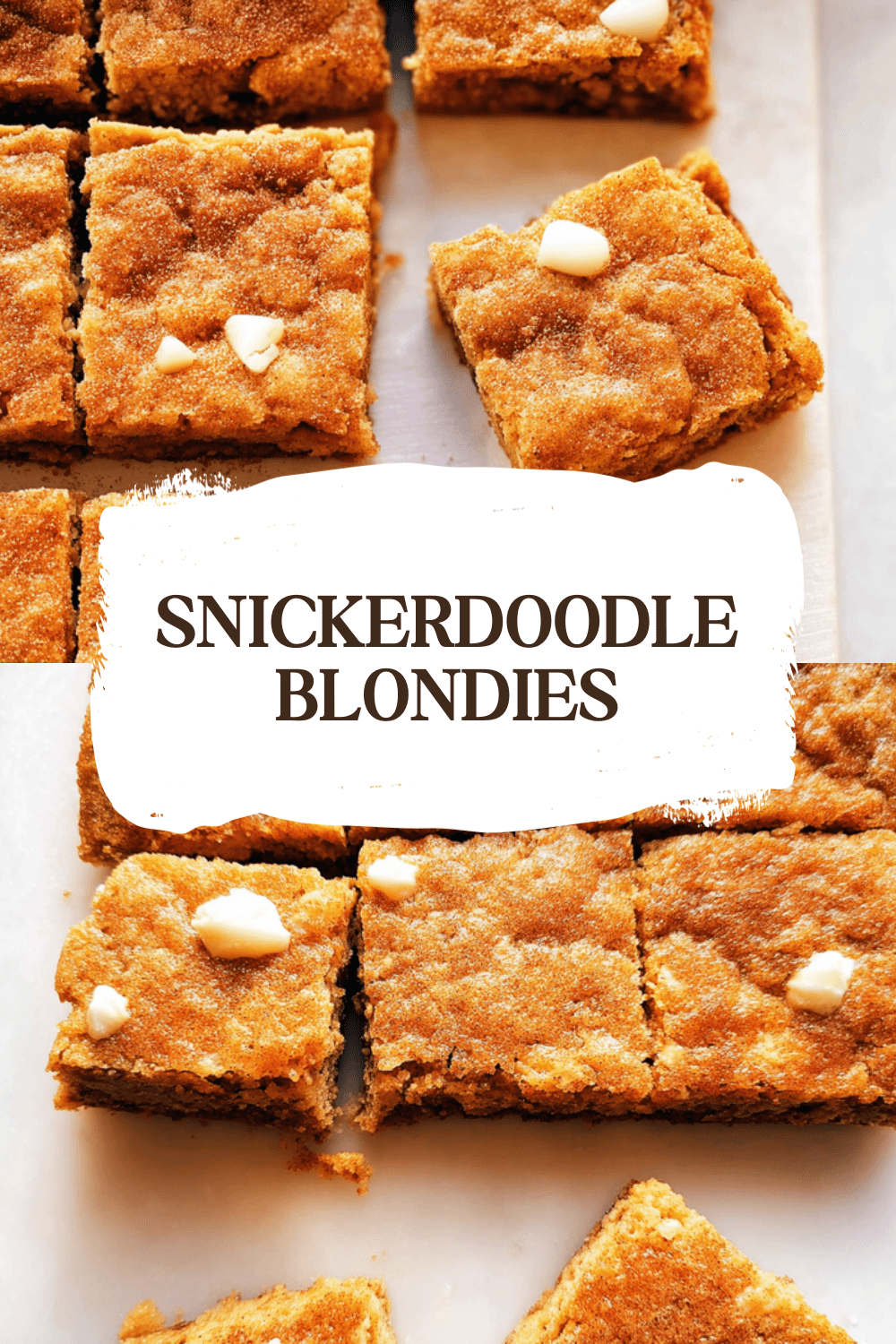 Snickerdoodle Blondies