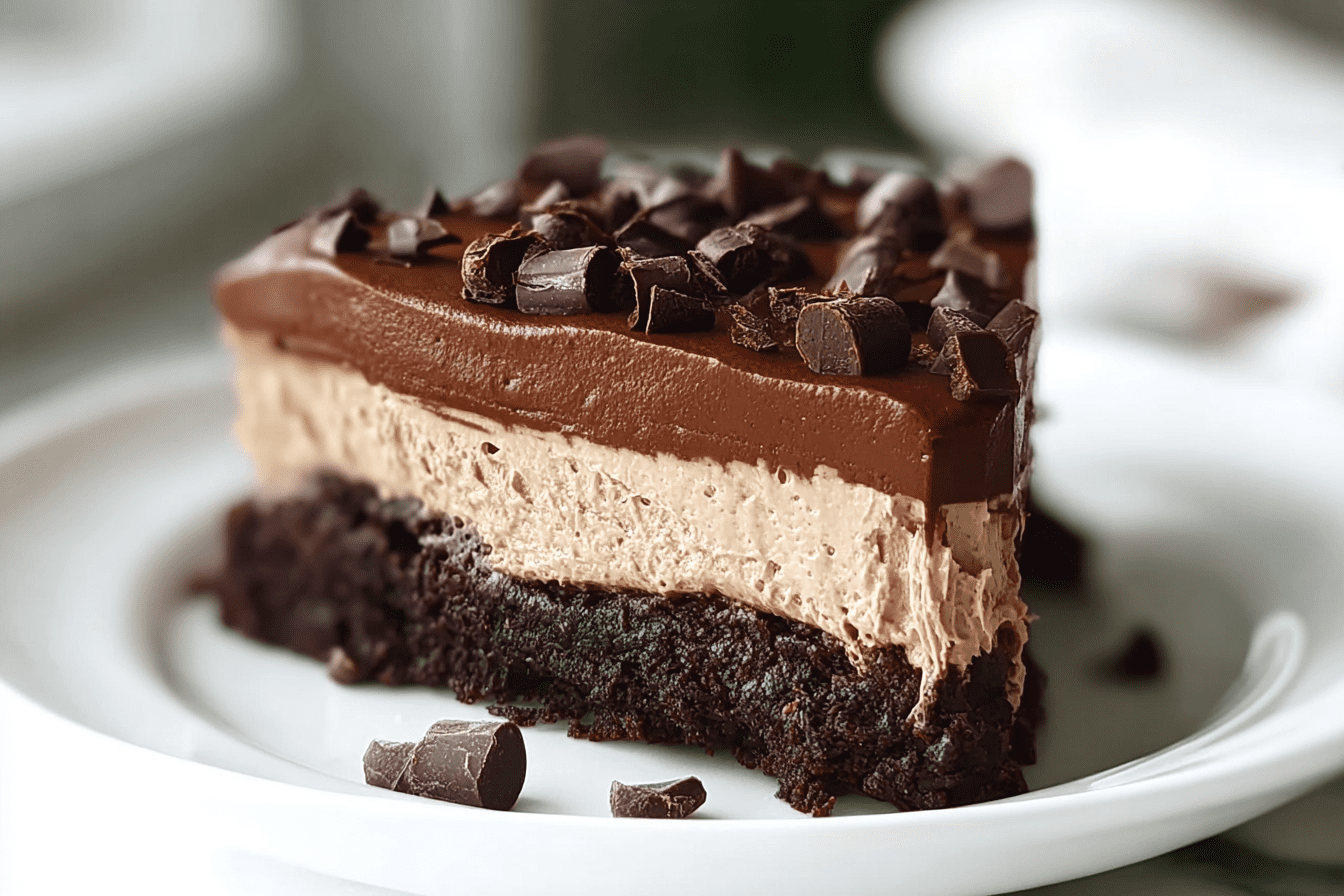 Brownie Bottom Chocolate Cheesecake