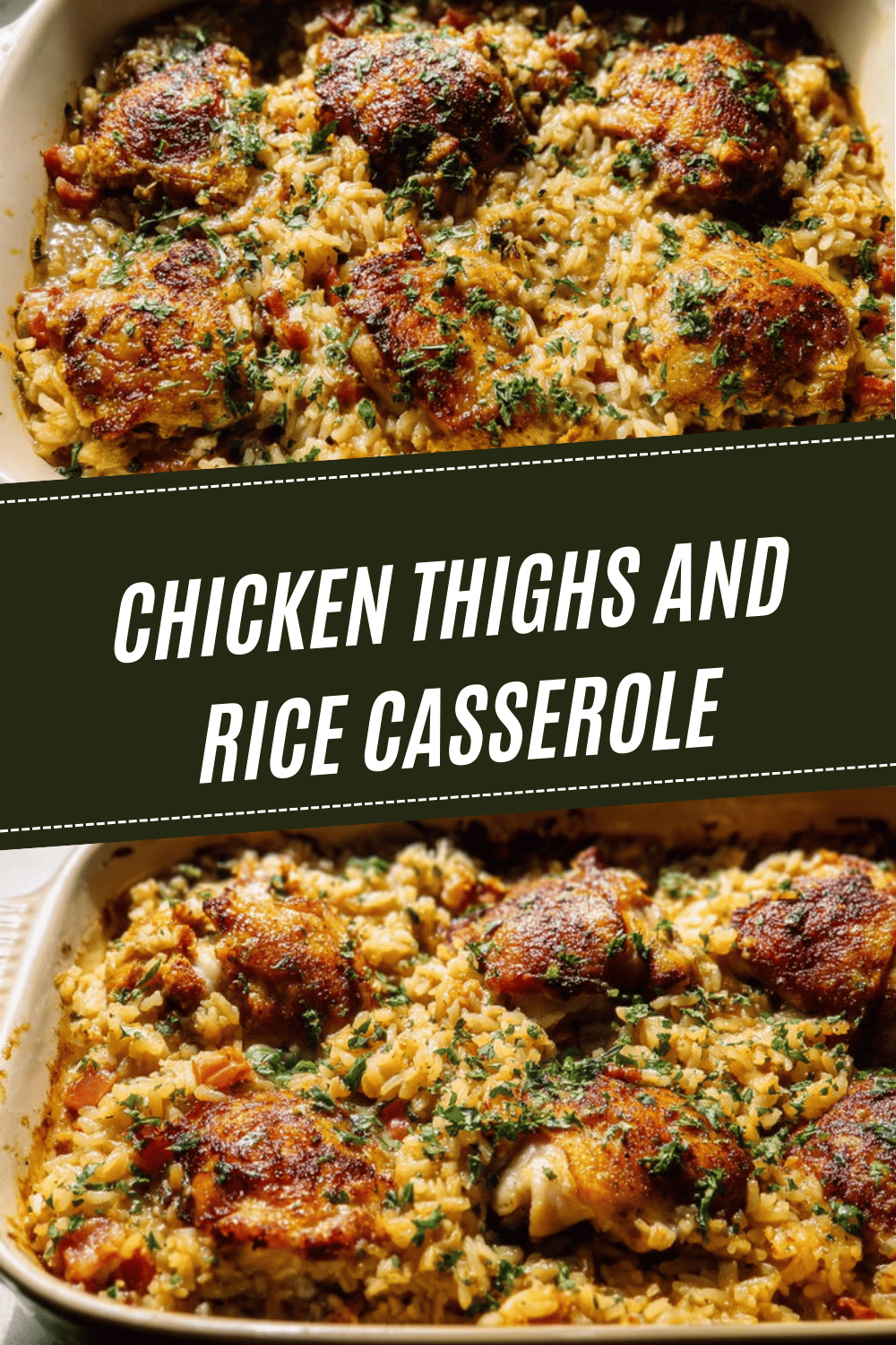 Chicken Thighs And Rice Casserole