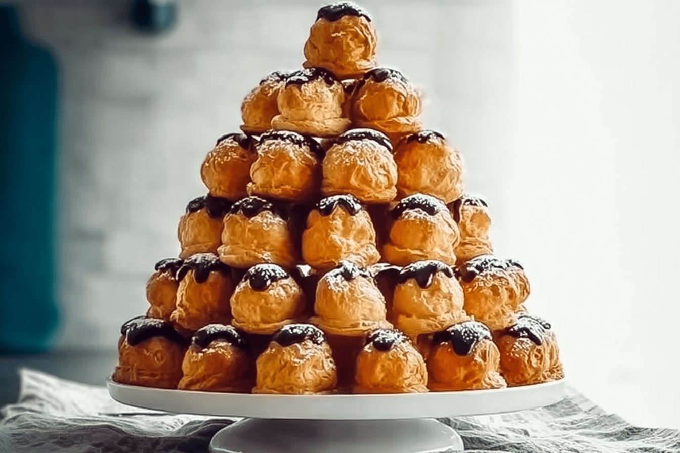 How To Make Croquembouche French Cream Puff Tower Recipe 6 Croquembouche Tower