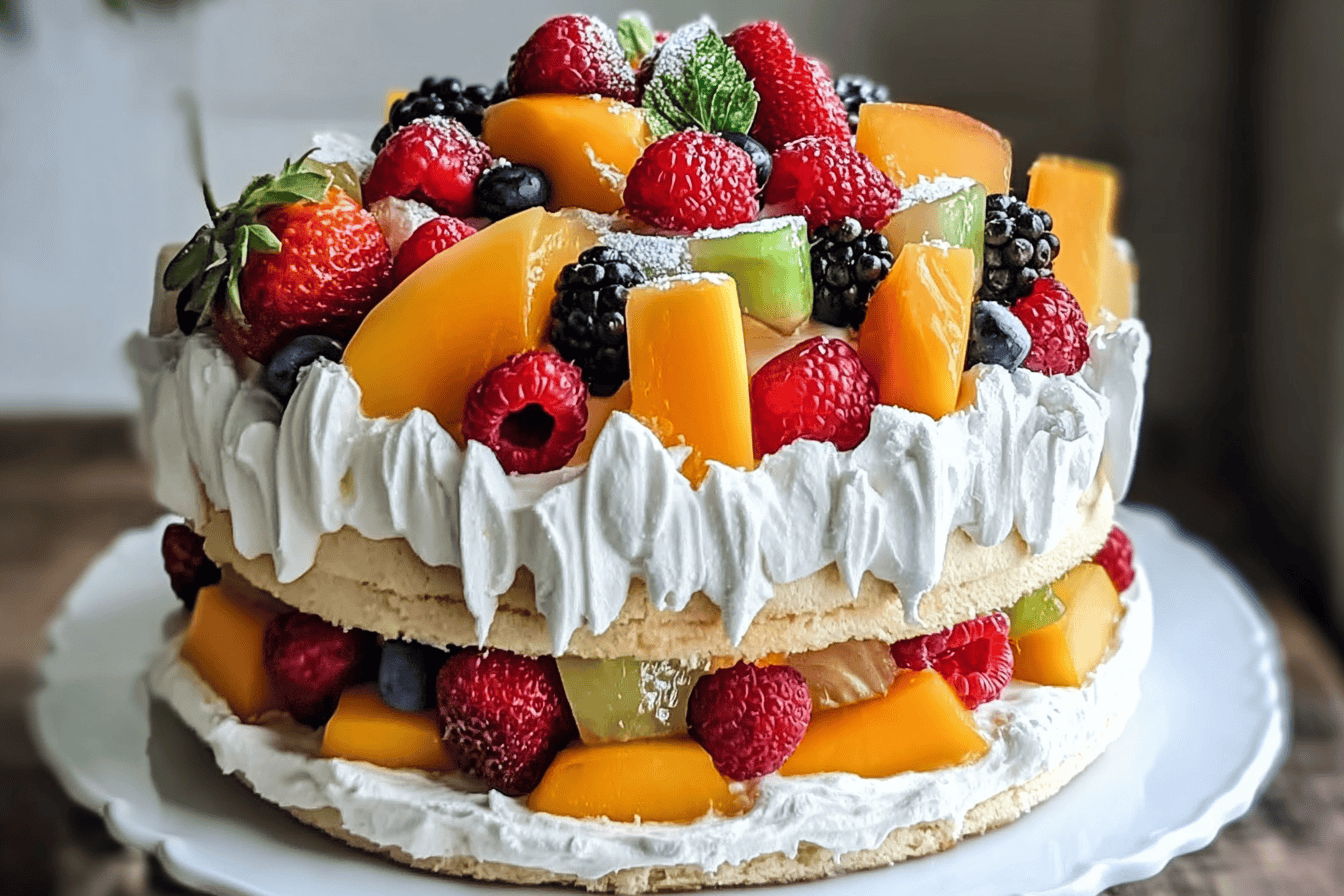Berry Chantilly Cake Recipe With Fresh Cream And Mixed Berries 6 Fruit Filled Birthday Cake