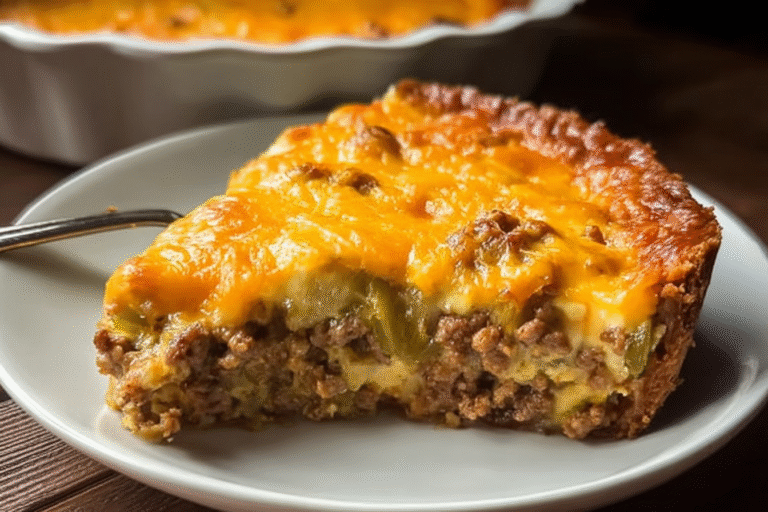 Cheeseburger Pie Recipe Easy To Make With Simple Ingredients 8 Impossible Cheeseburger Pie 25.Png