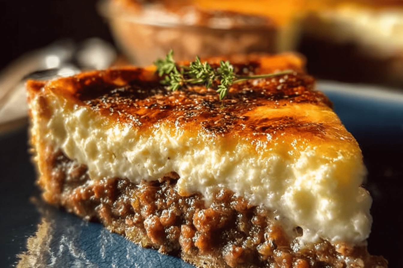 Cheddar Cheesy Meat Pie Recipe With Rich Savory Flavors 6 Meat And Cheese Pie
