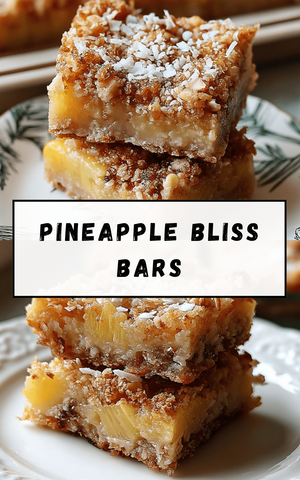 Tropical Pineapple Coconut Bars Recipe With Easy Homemade Ingredients 7 Pineapple Bliss Bars
