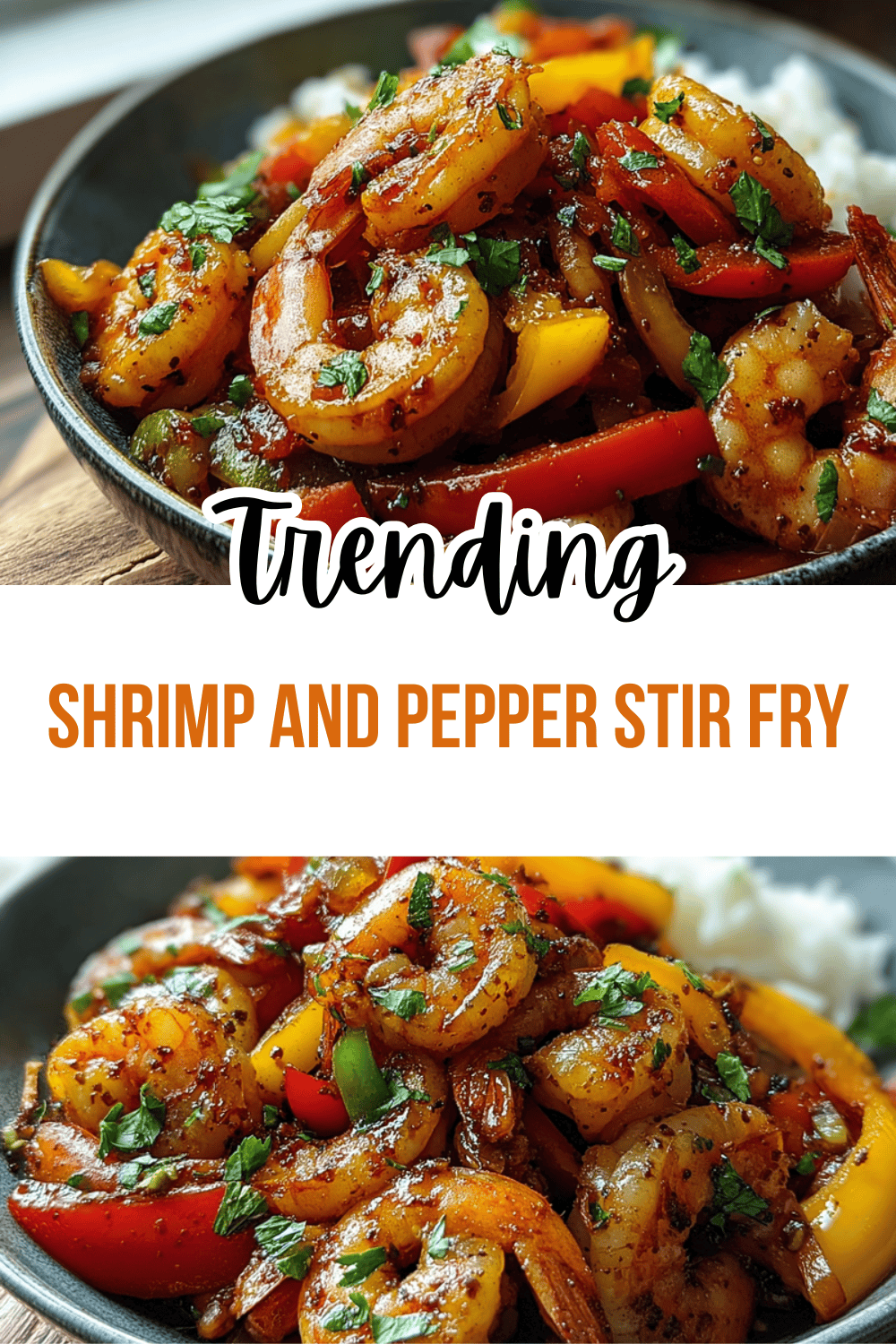 Garlic Shrimp Stir Fry With Colorful Peppers And Onions 7 Shrimp And Pepper Stir Fry