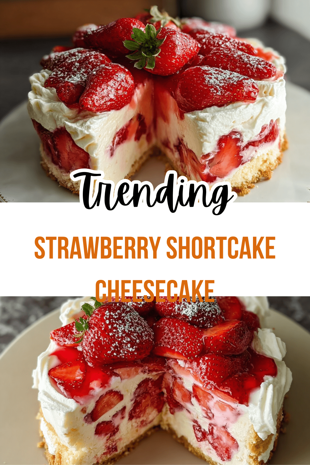 Strawberry Shortcake Cheesecake