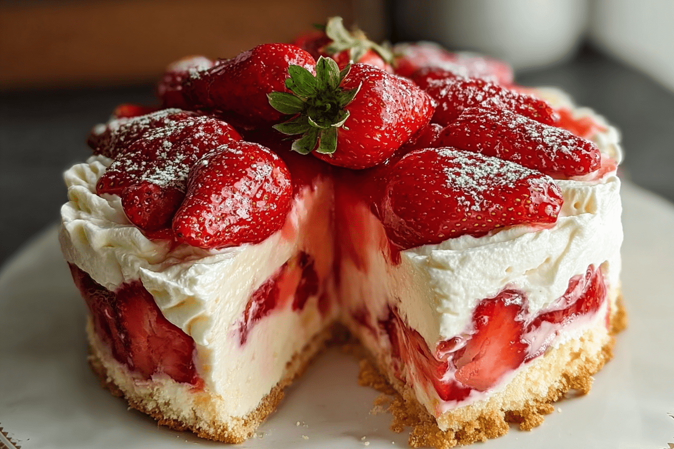 Strawberry Shortcake Cheesecake
