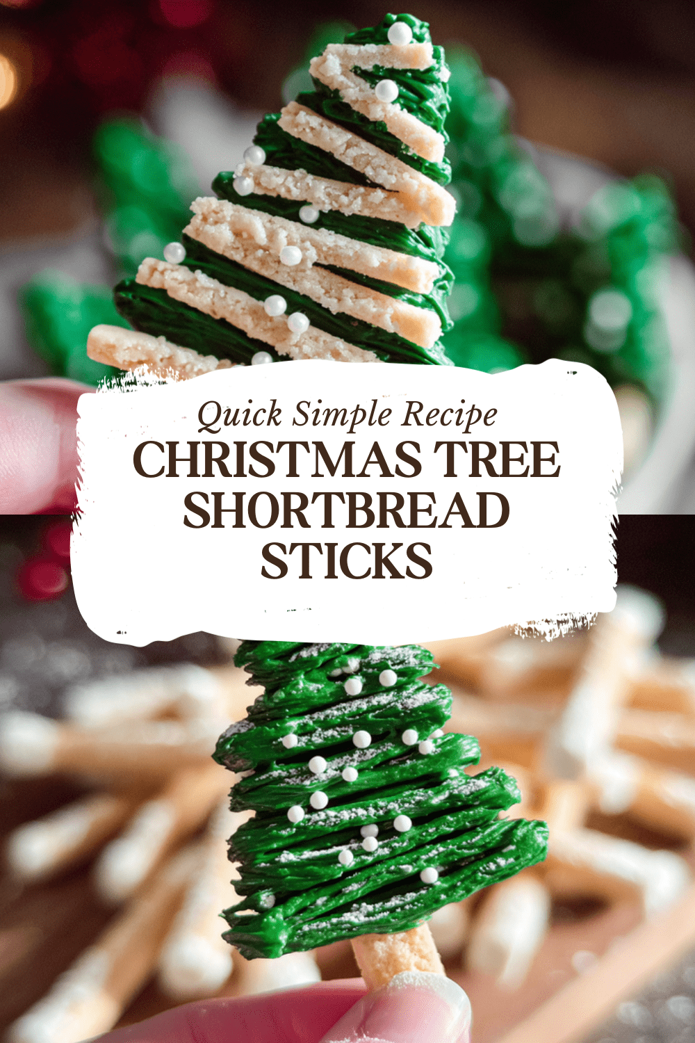 Shortbread Cookie Sticks Easy Homemade Recipe 7 Christmas Tree Shortbread Sticks