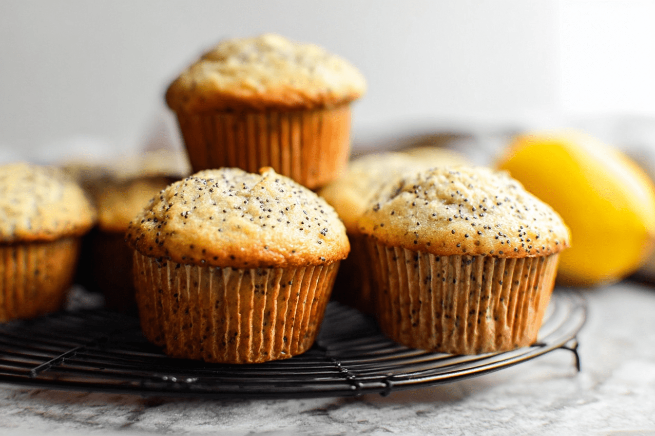 Lemon Poppy Seed Muffins Easy Moist Recipe 6 Lemon Poppy Seed Muffins