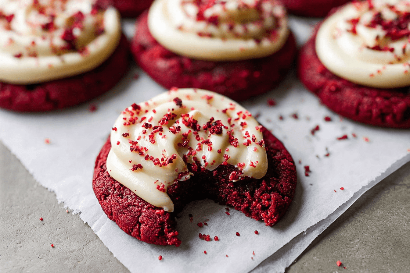 Red Velvet Cupcake Cookies Easy Copycat Recipe 6 Red Velvet Cupcake Cookies