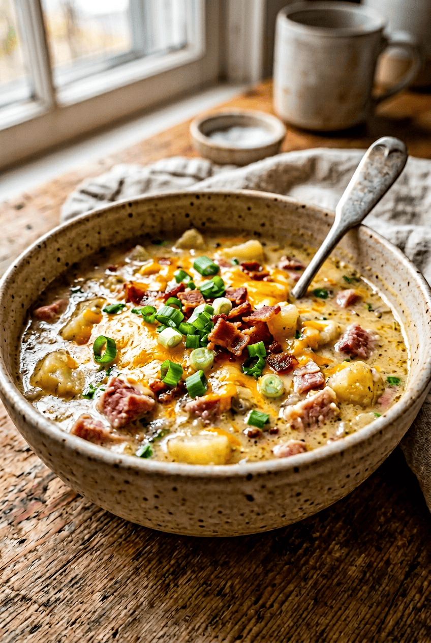 Cheesy Ham And Potato Soup Recipe 6 Cheesy Ham And Potato Soup