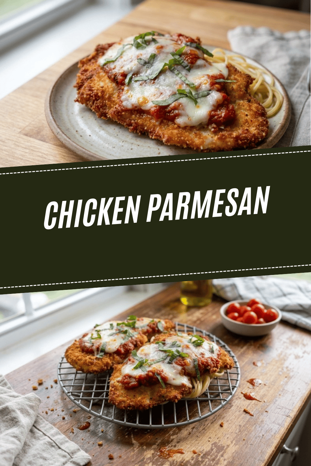 Baked Chicken Parmesan Recipe Crispy And Cheesy 7 Chicken Parmesan