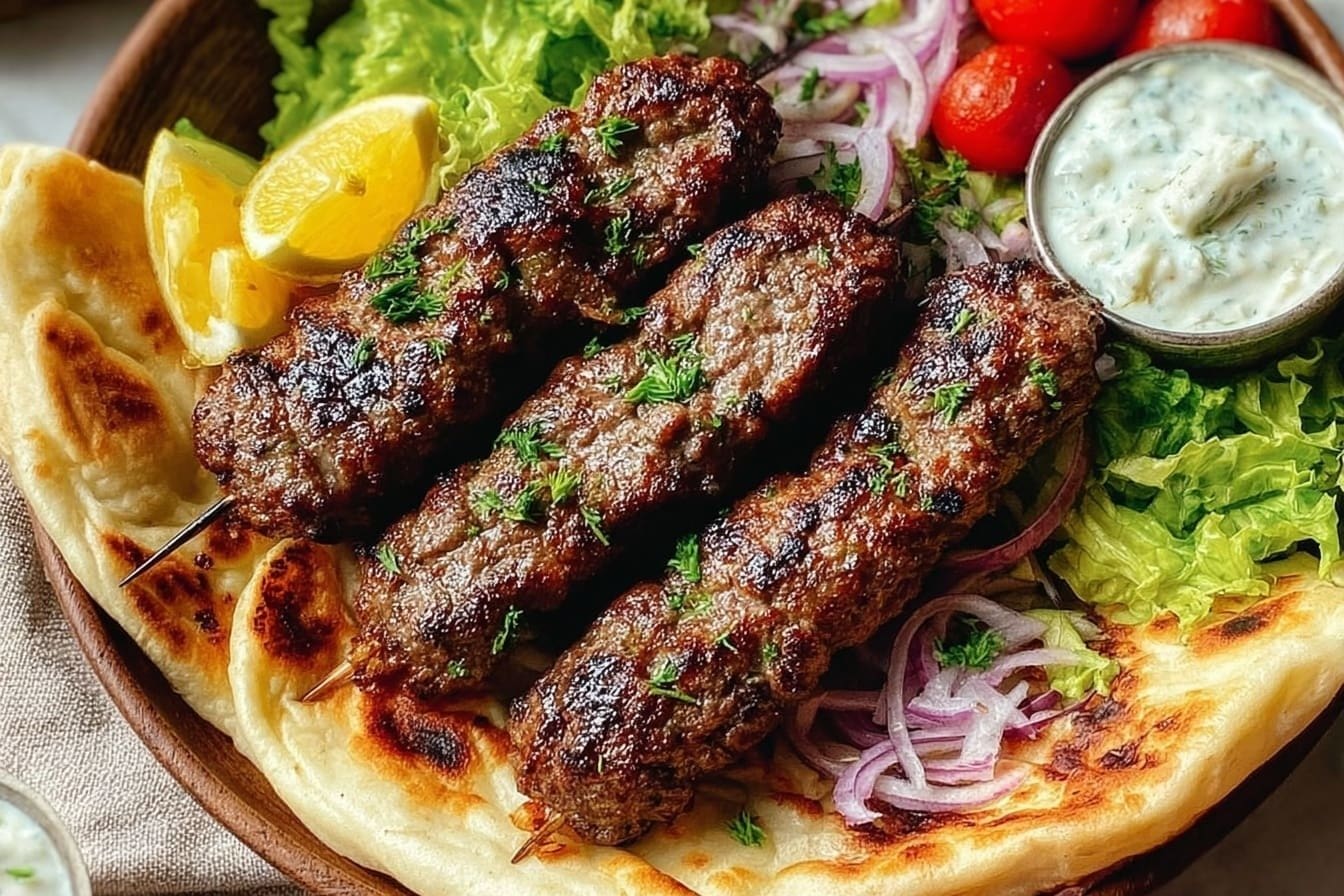 Kafta Kebabs Recipe Juicy Grilled Middle Eastern Skewers 6 Kafta Kebabs