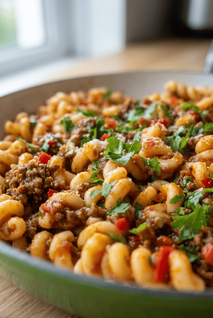 Simple Beef Pasta Skillet Recipe 6 Minced Beef Trottole Pasta