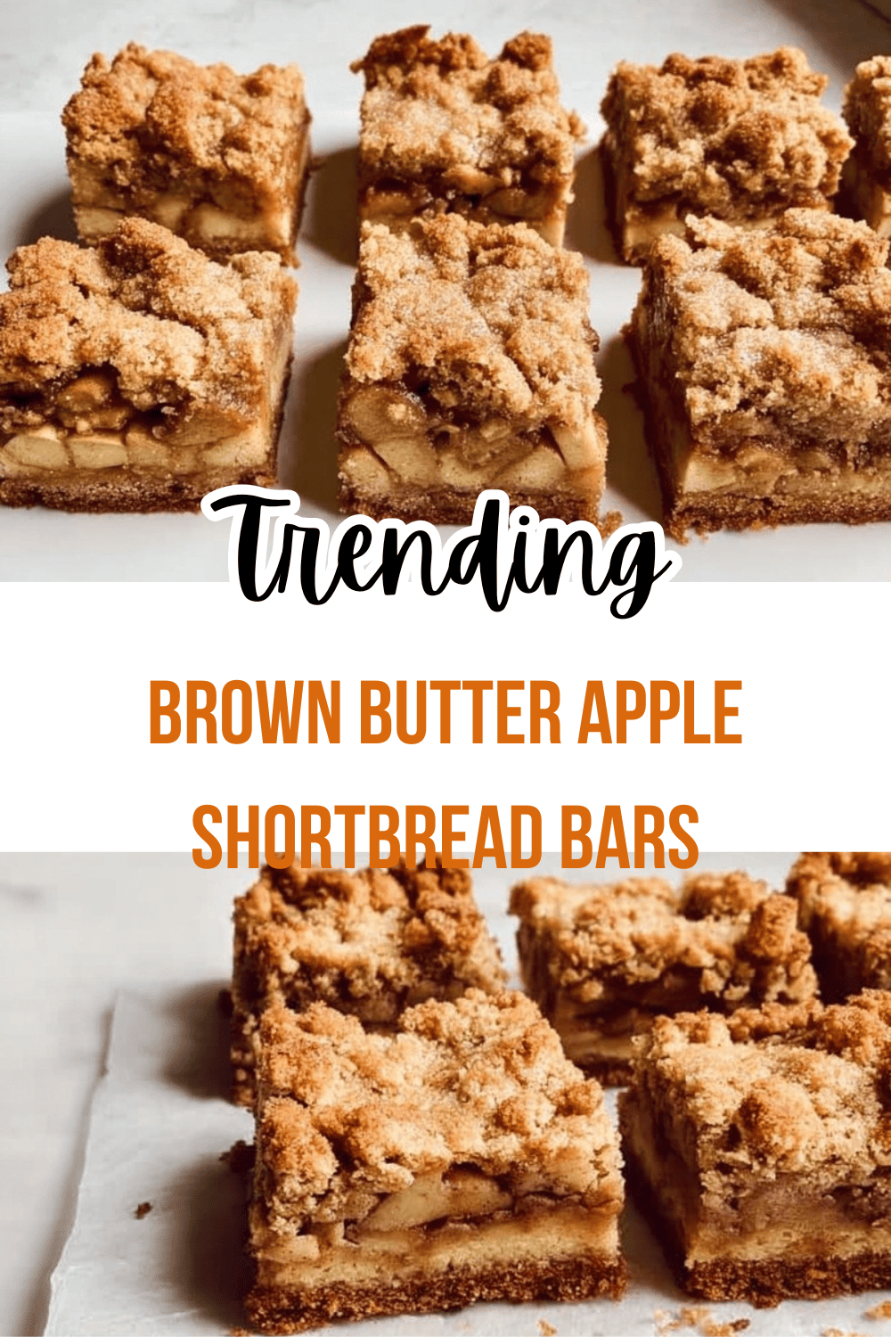 Brown Butter Apple Shortbread Bars