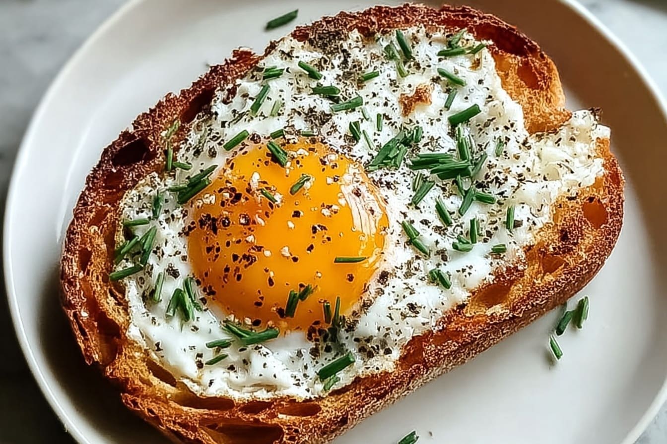Fried Egg Ricotta Toast