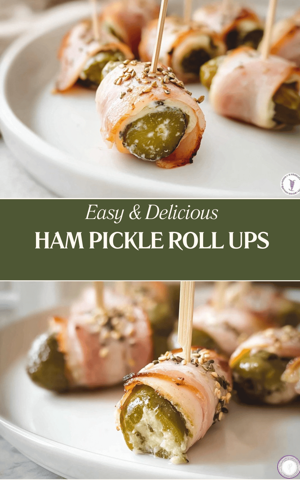 Ham And Pickle Roll Ups Recipe Easy Party Appetizer 4 Ham Pickle Roll Ups