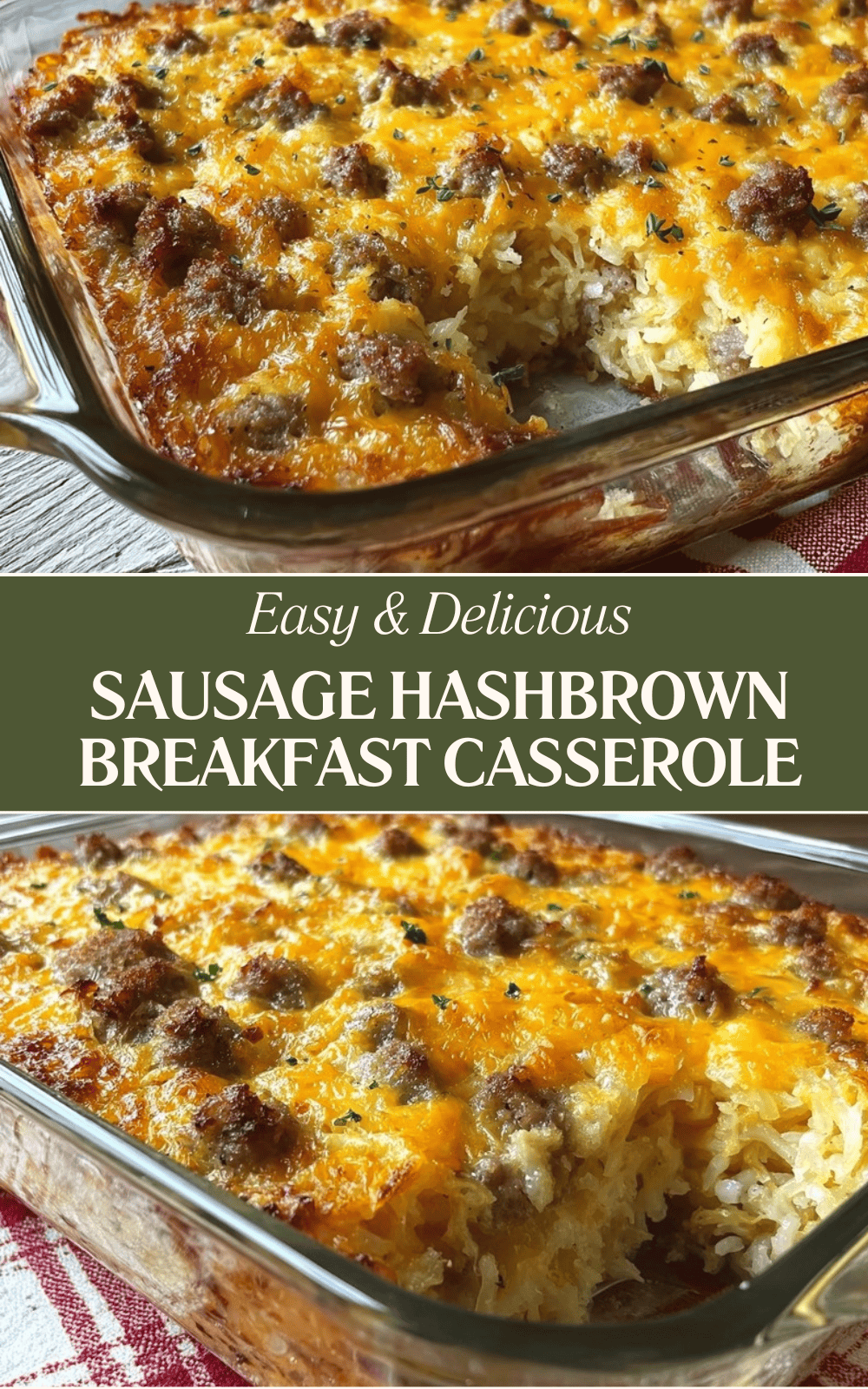 Sausage Hashbrown Breakfast Casserole
