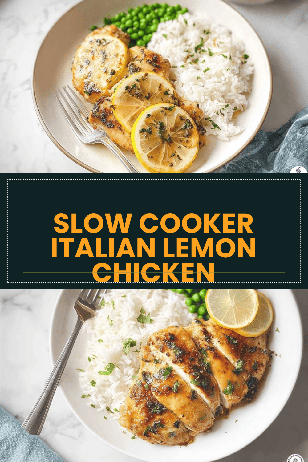 Slow Cooker Italian Lemon Chicken