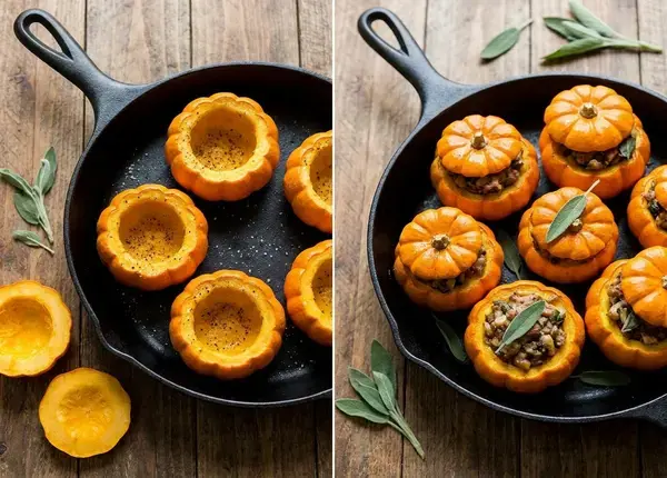 10 Stuffed Mini Pumpkins, 4: Mix Stuffing