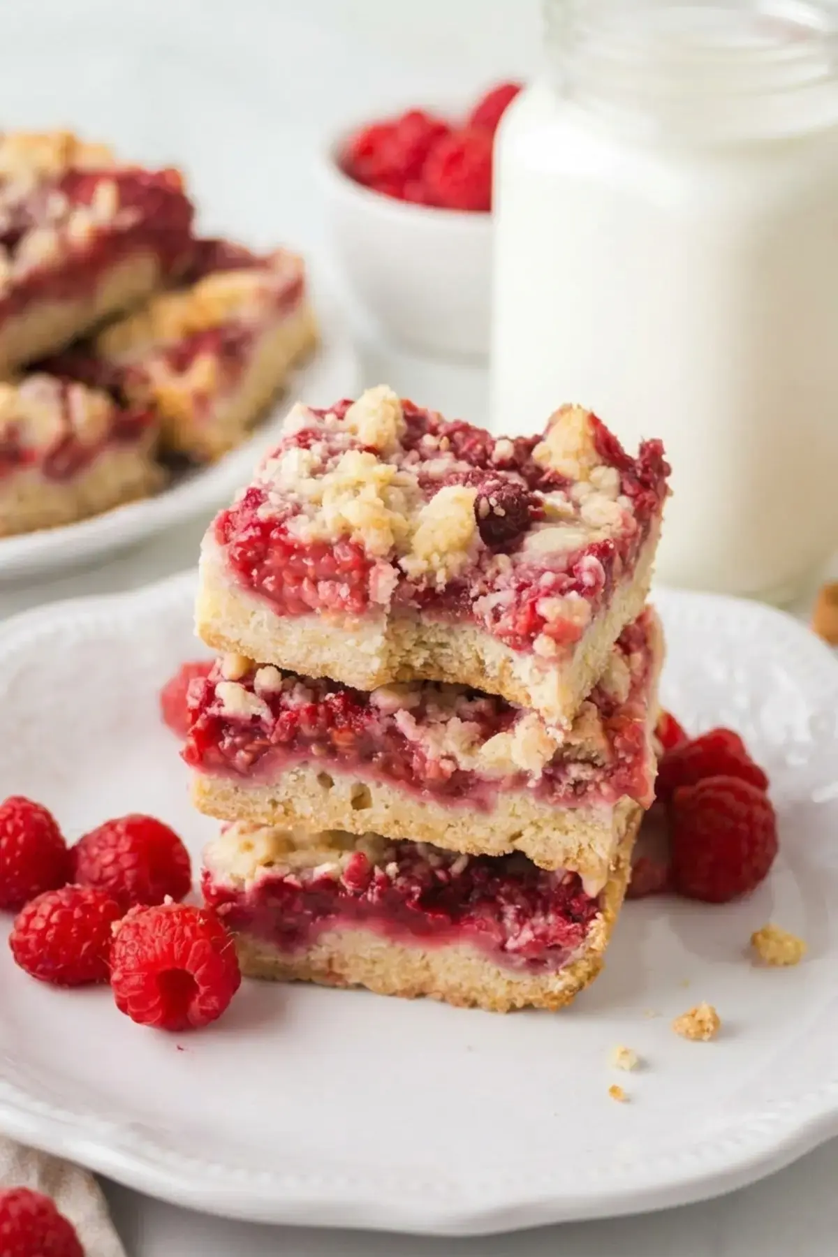 12 Raspberry Crumble Bars, Raspberry Crumble Bars