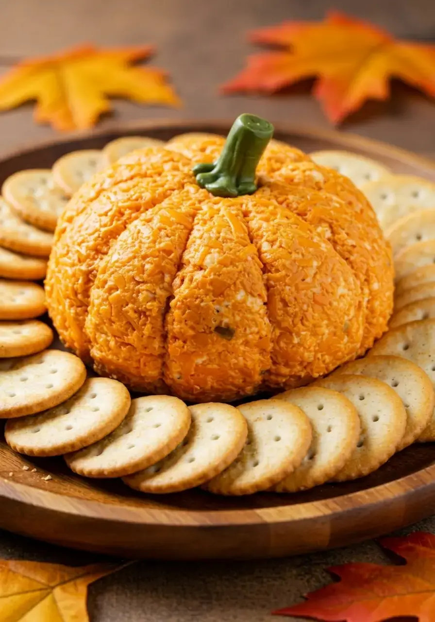 25 Pumpkin Shaped Appetizers To Make, Pumpkin Cheese Ball